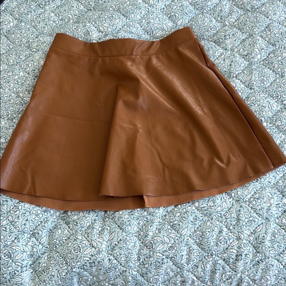 Rewash Tan Skater Skirt